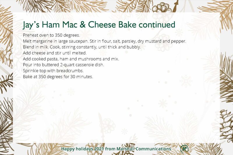 Jay ’s Ham Mac & Cheese Bake