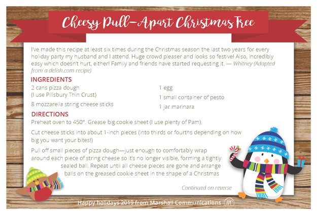 Cheesy Pull-Apart Christmas Tree